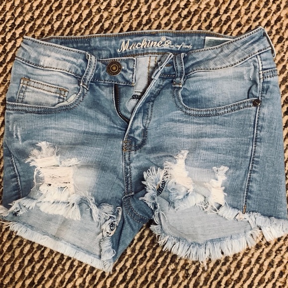 machine jean shorts